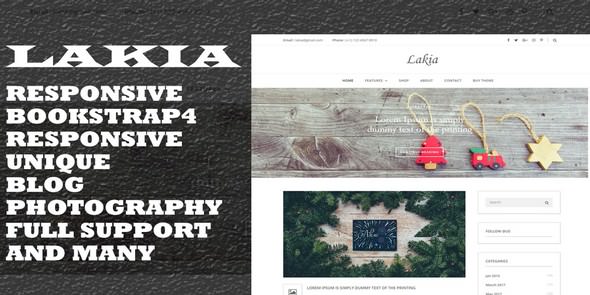 Lakia - 新闻博客HTML模板