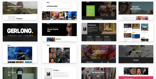 Gerlong - Responsive One Page & Multi Page Theme
