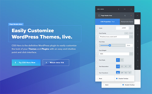 CSS Hero - 实时编辑器WordPress插件