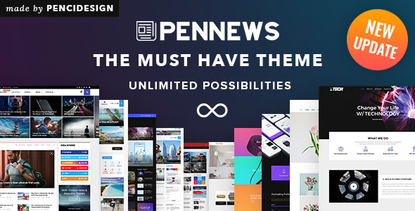 PenNews - 新闻杂志网站模板WordPress主题