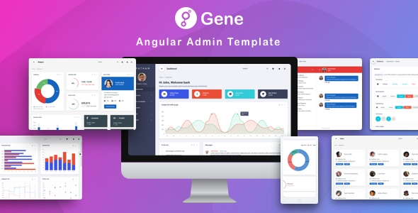Gene v1.0 - 材料设计Angular 5管理模板
