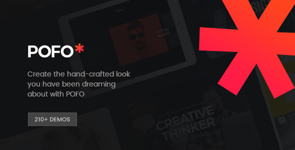  Pofo - WordPress theme of creative works exhibition website