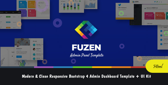 FuZEN -现代简约Bootstrap 4 + UI工具包