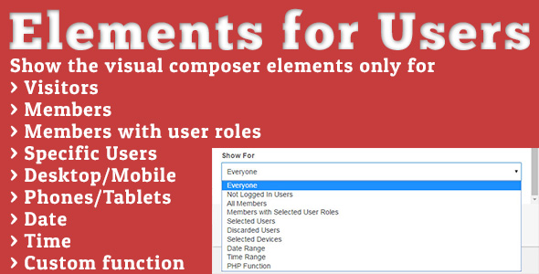  Elements for Users - Custom Content Access Restrictions WordPress Plug in