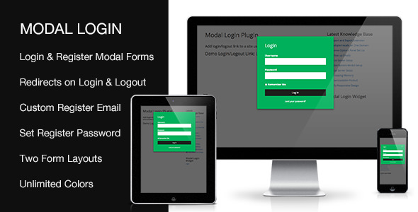 Modal Login - 前端注册登录Wordpress插件