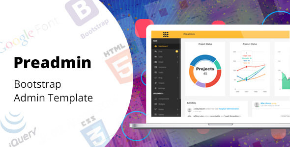 Preadmin - 响应式 Bootstrap 管理模板