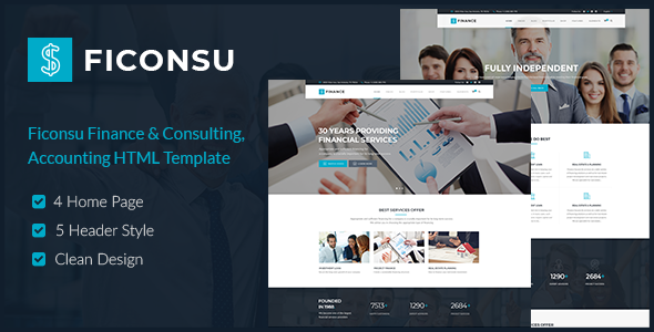 Ficonsu - 财务咨询HTML模板