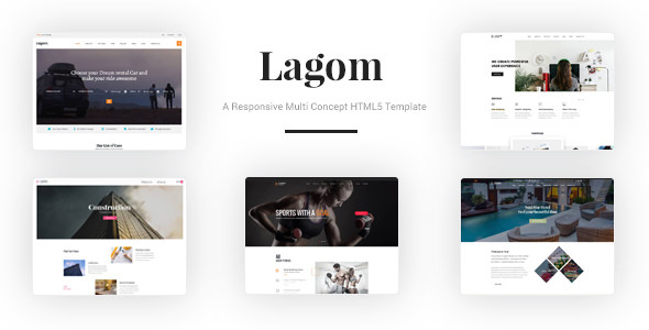 Lagom - 响应式多概念HTML5模板