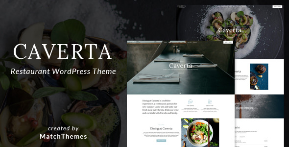 Caverta - 美食餐厅网站模板WordPress主题