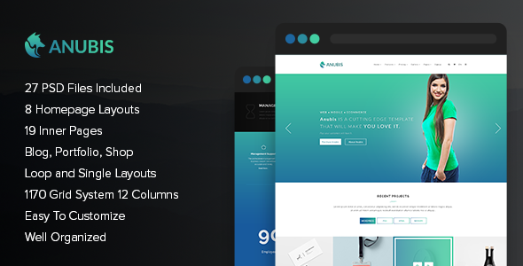 Anubis - Creative PSD Template