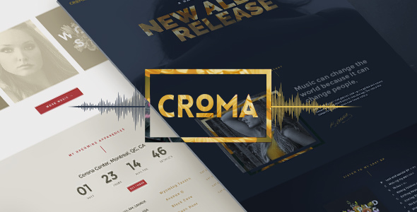 Croma - 乐队歌手音乐网站WordPress主题