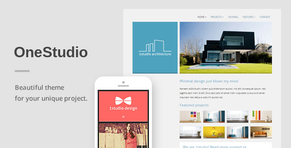 OneStudio v3.1.0 - 独特响应式WordPress主题