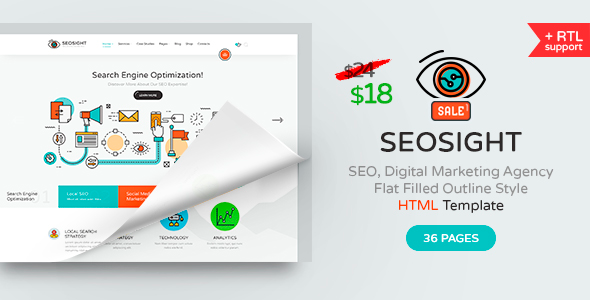 Seosight - SEO数字营销HTML模板