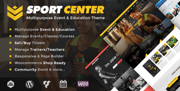 Sport Center - Multipurpose Events & Education Theme