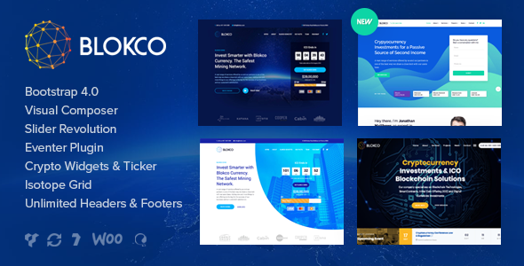 Blokco - ICO, Cryptocurrency & Consulting Business Theme