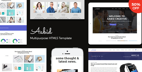 Aabid v1.0 - Powerful Multipurpose HTML5 Website Template