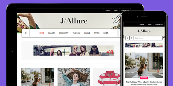 JA Allure v1.0.2 - 时尚杂志Joomla模板