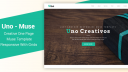 Uno - Responsive One Page Muse Template