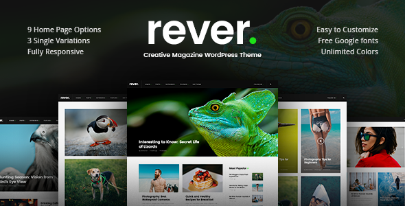 Rever v1.0.2 - Clean and Simple WordPress Theme