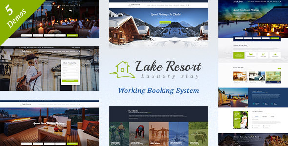 Lake Resort v1.5 - 度假村酒店WordPress主题