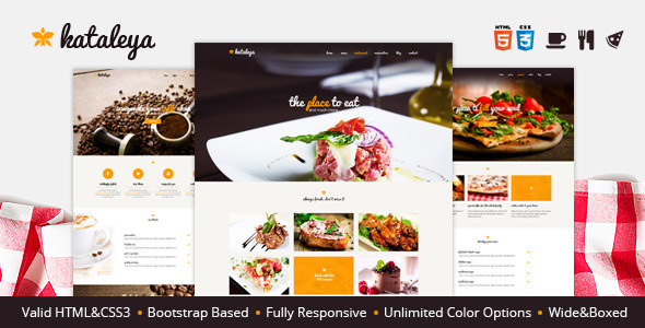 Kataleya - 餐馆比萨咖啡HTML模板