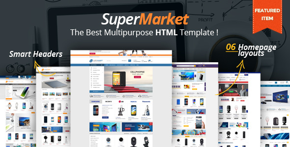 SuperMarket - 高级HTML模板