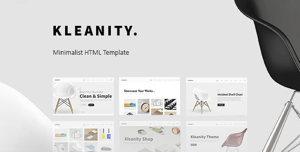 Kleanity - 极简作品展示HTML模板