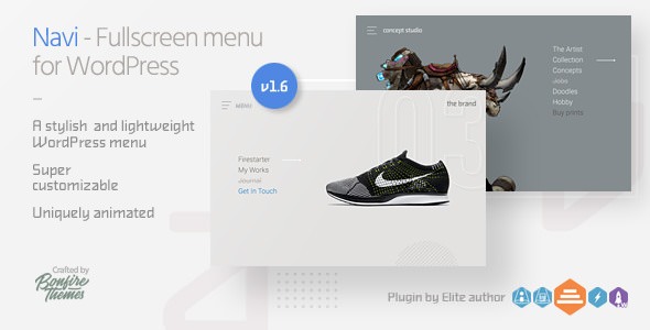 Navi - 全屏菜单WordPress主题