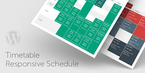 Timetable Responsive Schedule 计划日程表格插件