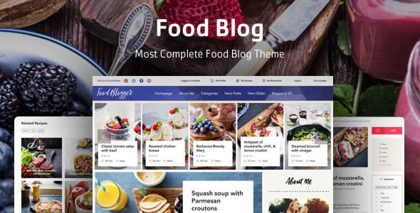 Food Blog v1.0.2 - 美食食谱博客主题