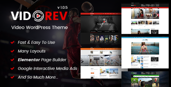 VidoRev - 视频影视网站模板WordPress主题