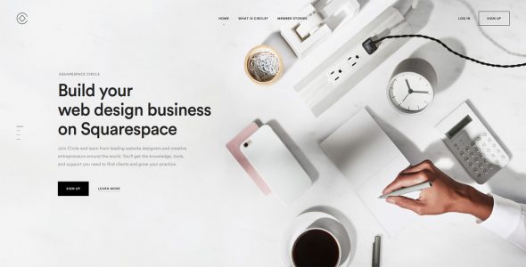 Squarespace Circle 网页设计