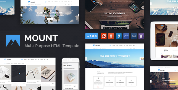 Mount – 多用途商业HTML模板
