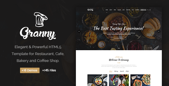 Granny - 优雅餐厅HTML模板