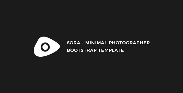 Sora - 极简摄影展示HTML模板