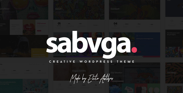 Sabvga - 现代创意作品展示网站模板主题