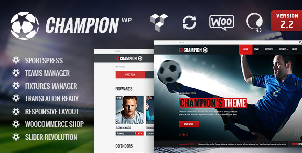 Champion - 足球体育WordPress主题