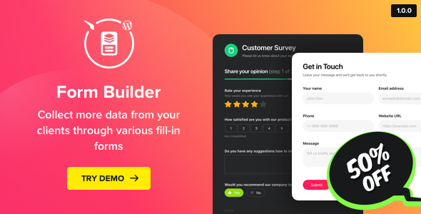 Form Builder - WordPress 表单生成插件