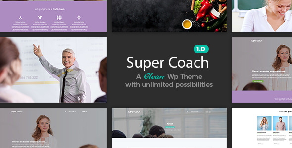  Super Coach - Simple Instructor Coach WordPress Theme