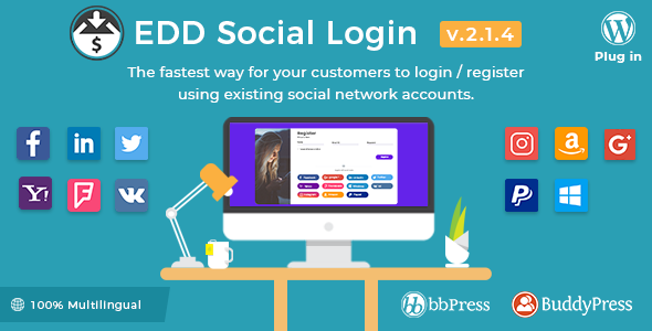 Easy Digital Downloads - Social Login 社交登陆插件