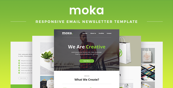 Moka - 响应电子邮件通讯模板