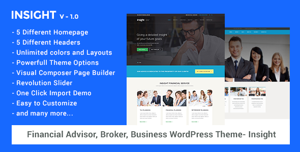 Insight - 财务顾问WordPress主题
