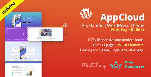 AppCloud - App着陆页WordPress主题