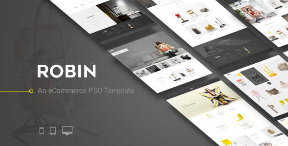 Robin - 多用途电商PSD模板