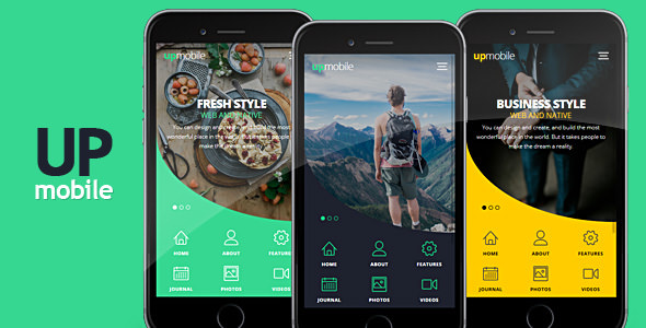 UpMobile - 移动设备HTML模板