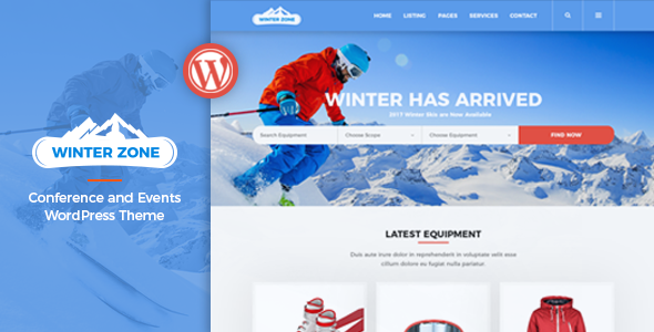 WinterZone - 极限体育滑雪运动WordPress主题
