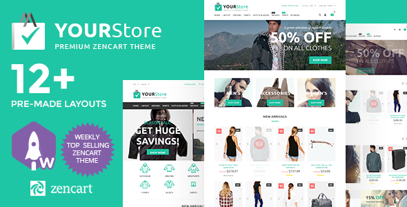 YourStore - 高级电商Zencart主题
