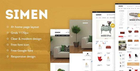 Simen - Responsive eCommerce Bootstrap Template