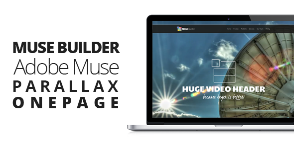 Muse Builder - 单页视差 Muse 模板