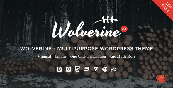Wolverine - 响应式多功能WordPress主题